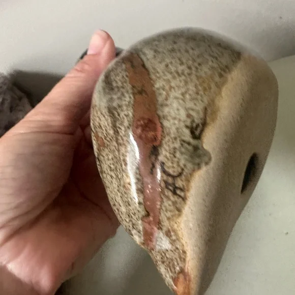 Tonala Mexican pottery bird hand painted - Picture 6 of 10